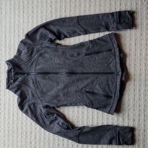 Lululemon charcoal grey brushed pique Define jacket, size 4